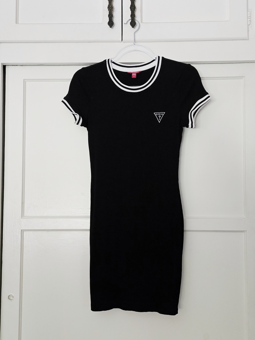 Guess Black Mini Dress with White Trim